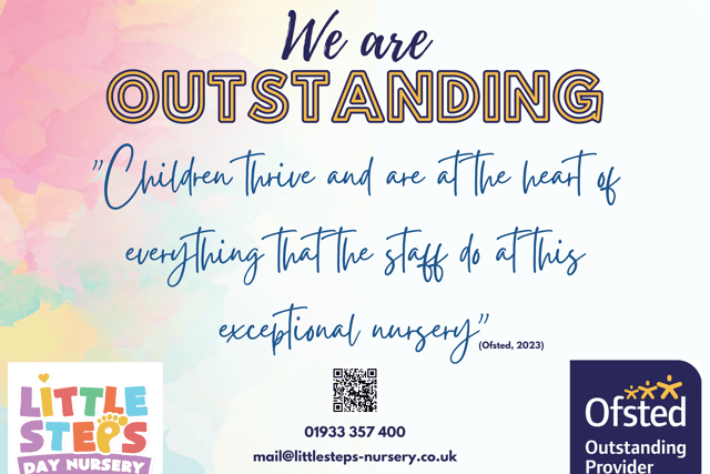 Little Steps day nursery has been awarded outstanding by OFSTED
