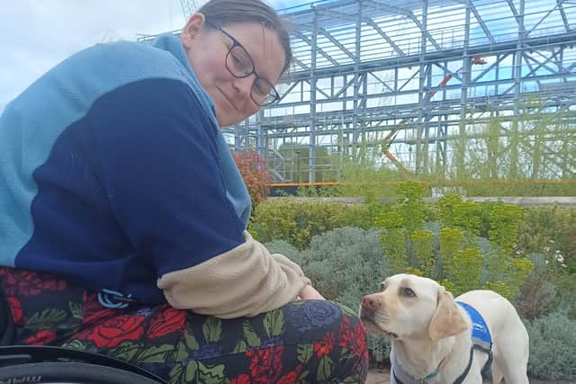 Megan and Lyra on the day they qualified as a successful Support Dogs partnership  
