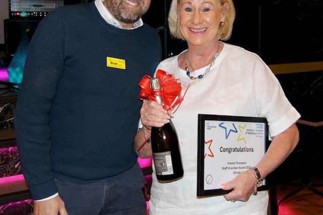 Yvonne Thompson – NGH Staff Choice Award – receiving her award