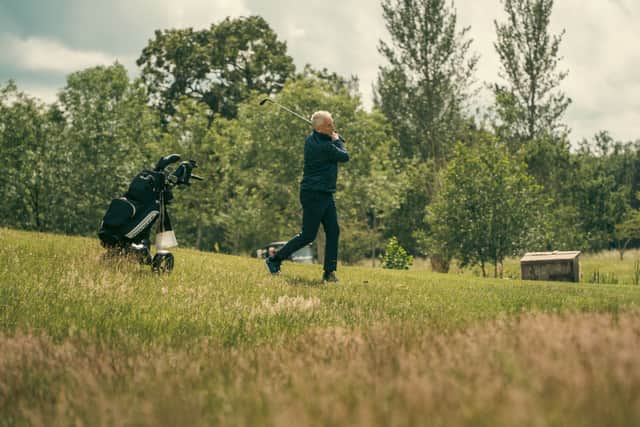 Allison Homes CEO, John Anderson, participating in the charity golf day