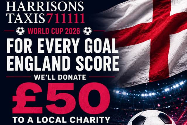 Harrison's Taxis will donate £50 to a local charity for every goal England score during the 2026 World Cup.