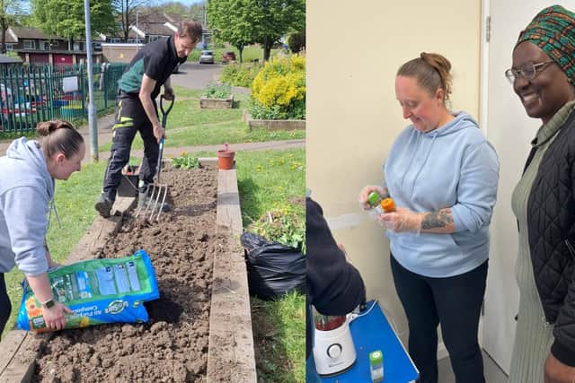 Community gardening group at Growing Together