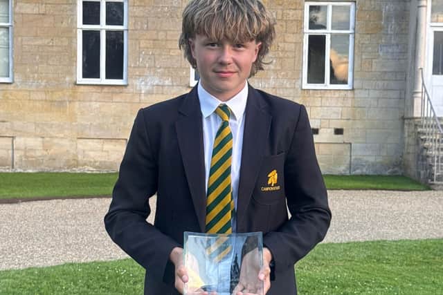 Campbell with his Best in Everyone Award
