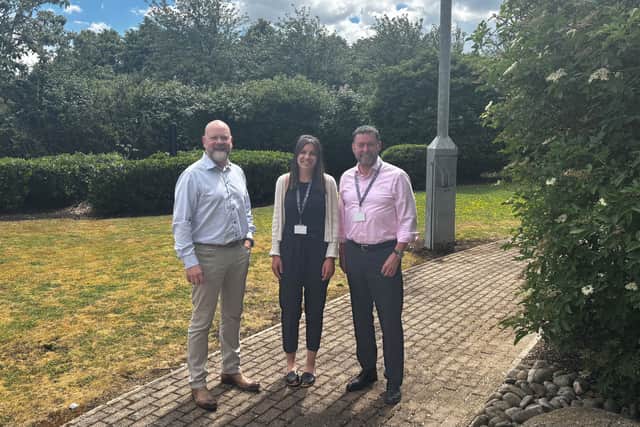 Allison Homes’ Andy Richards, Georgina McCrae and Steve Lapthorne