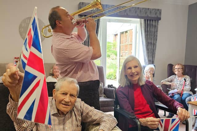 Celebrating the Kings Birthday in true style at Elm Bank Care Home Kettering