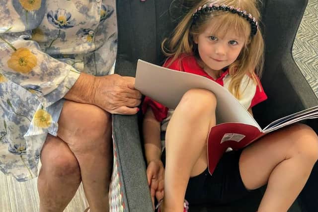 Jean enjoying story-time