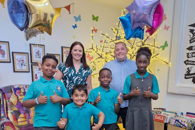 Pupils and staff at Castle Academy are celebrating a glowing Ofsted report 
