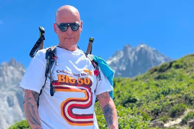 Mark Oram has completed the Tour du Mont Blanc challenge for Cynthia Spencer Hospice Charity