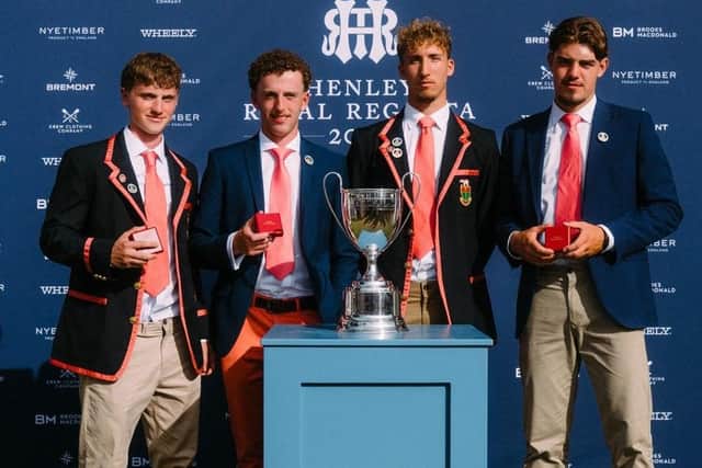 The Leander crew, with Cameron second from the left.