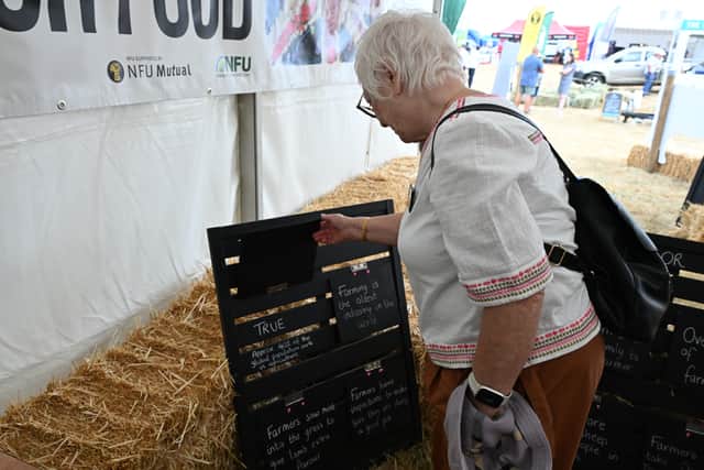 Danielle engaged with the educational exhibits, gaining an insight into the realities of modern farming