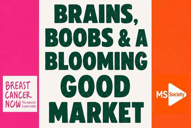 Brains, Boobs and A Blooming Good Market Poster