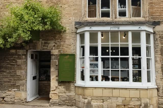 The front of Jackdaw Gallery, 3 West Street Oundle, who will be hosting the Artisan Perspectives NROS exhibition throughout September
