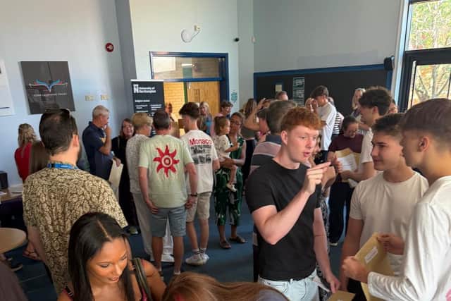 Happy students at EWS