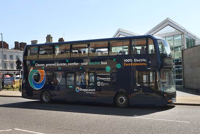 Electric bus in Northampton