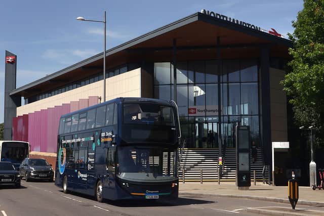 Electric bus in Northampton