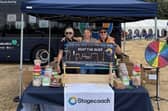Members of the Stagecoach team at the Northampton Balloon Festival