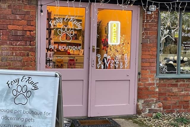 The Foxy & Ruby shop in The Old Dairy Farm, Upper Stowe