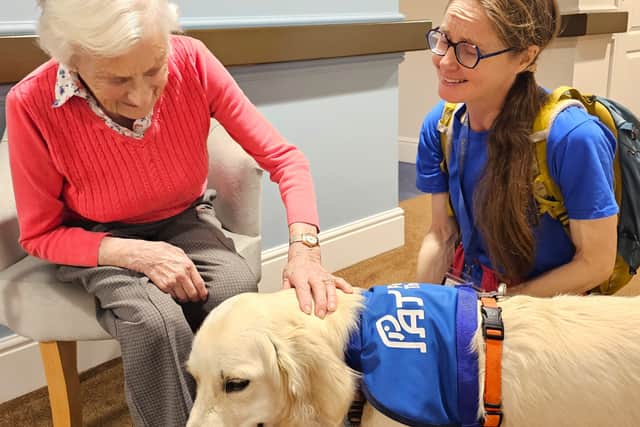 PAT Dogs bring great joy and benefit to the residents of Elm Bank Care Home.