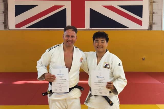 Imi Baricz: Ex Hungarian Olympic Judo Squad & Jeonghwan An: 2009 World Judo Champion
Both Receiving Their IJF Coaching Certifications