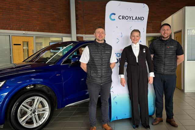 Blake with members of the Croyland team