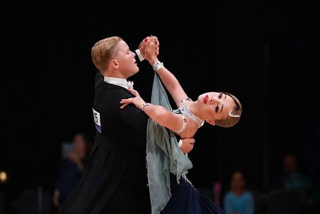 Blake Jessup-Blincowe dancing with his partner Josie Byrnes