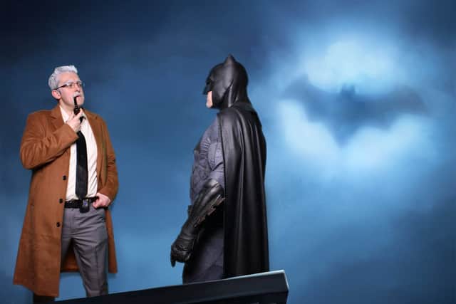 The Bat-Signal shines at Northampton Comic Con as fans step into the action with fantastic superhero photo opportunities.