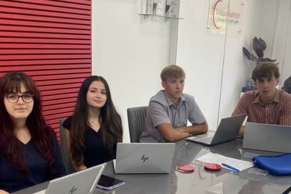 Just some of the work experience students who spent time at Web Alliance.