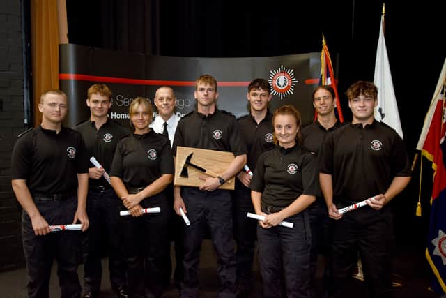 Northamptonshire Fire and Rescue Service welcomes eight new firefighters