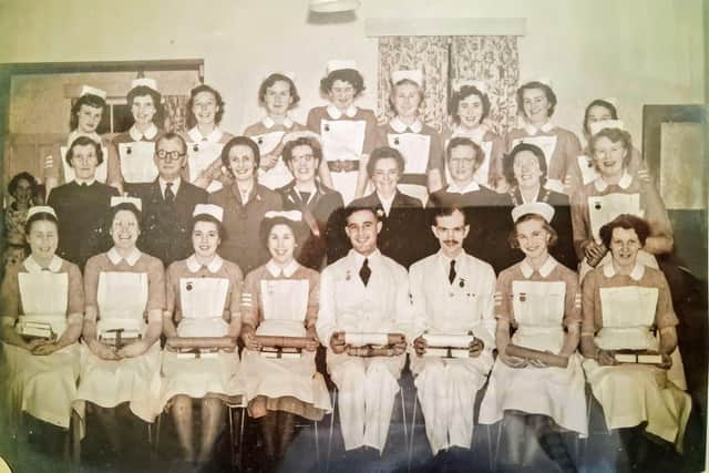 Graduation class at the Horton Hospital circa 1954