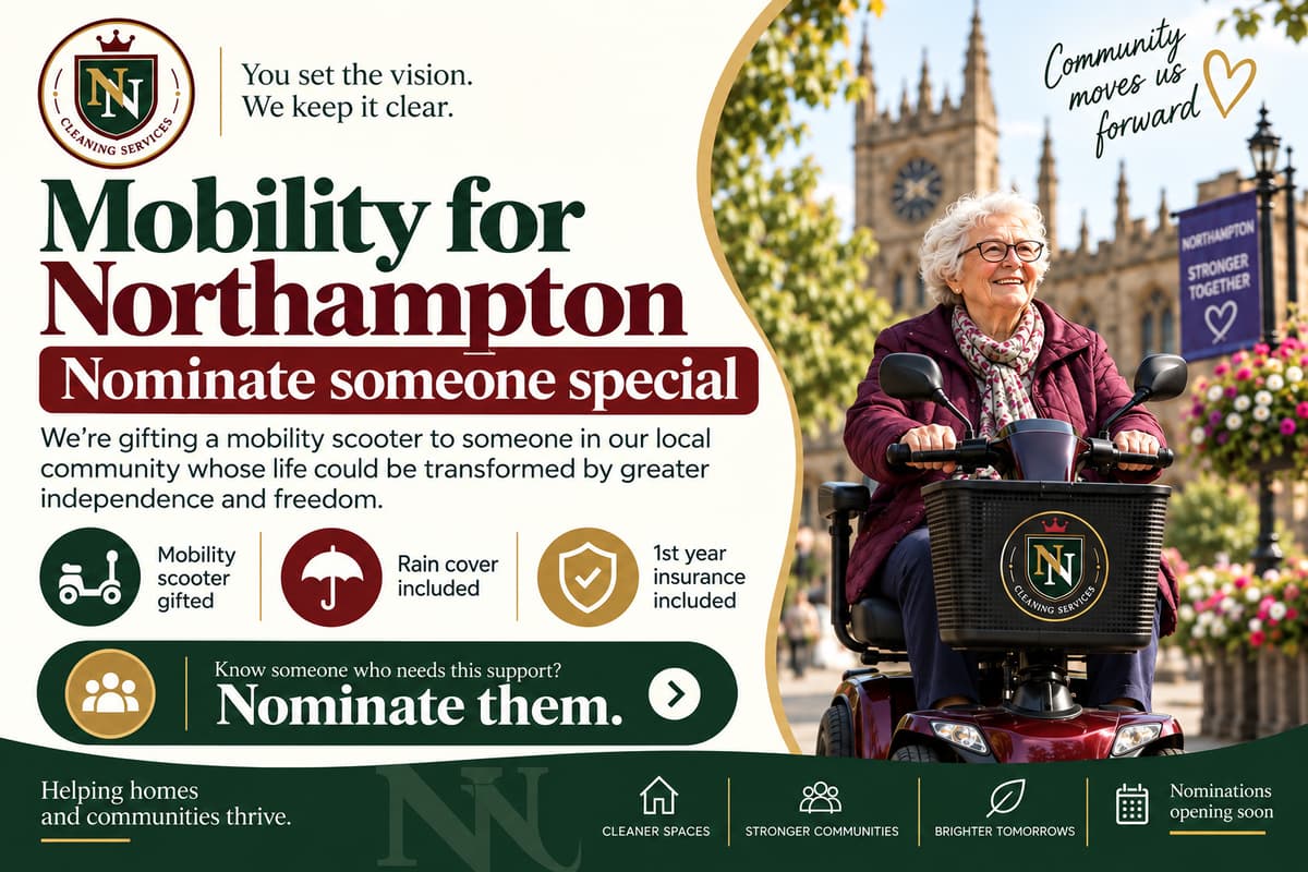 NN Cleaning Launches “Mobility for Northampton” to Help a Local Resident ...