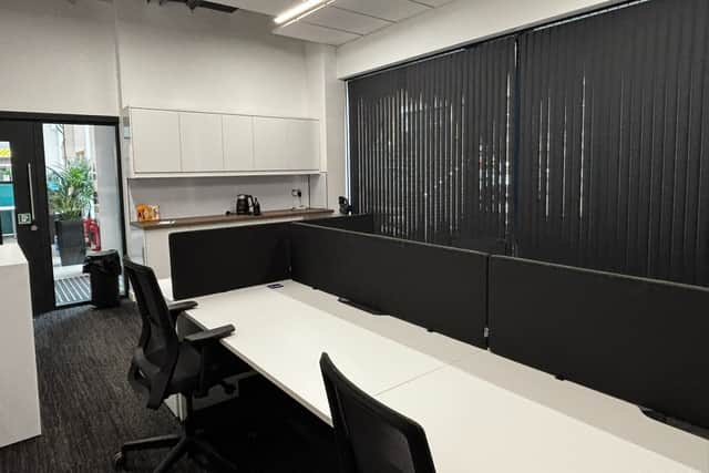 One of the available offices at Vulcan Works