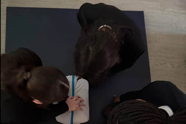 Pupils practicing new skills