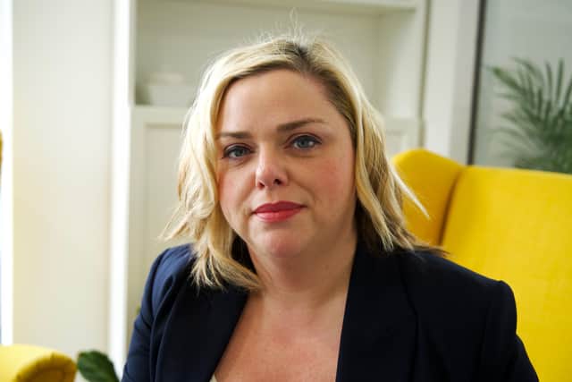Frances B. Lafferty, Northamptonshire hypnotherapist and founder of Lafferty Hypnotherapy, who challenged herself to record and share a video every day for 21 days to explore overthinking and confidence.