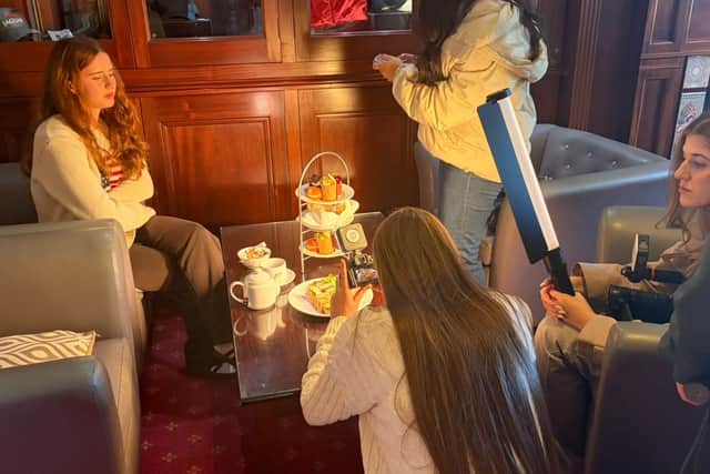Northampton College students at Whittlebury Park.
