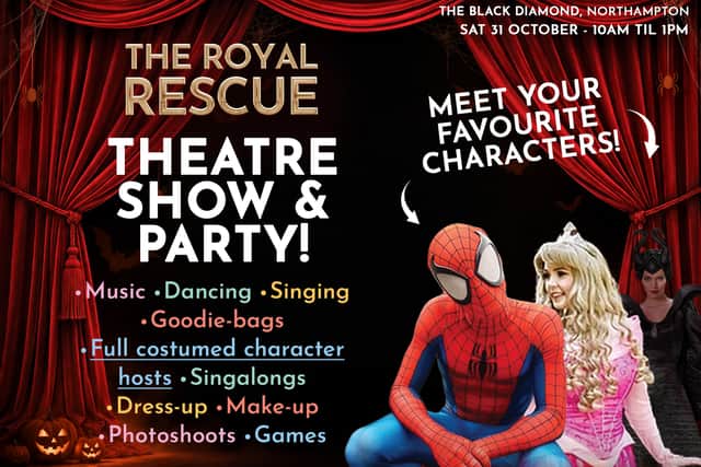 Families can meet their favourite characters at The Royal Rescue Halloween theatre show and party on 31st October