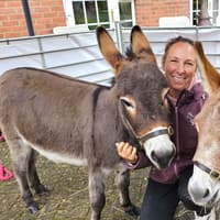 Mini donkeys bring magic to Northamptonshire care home
