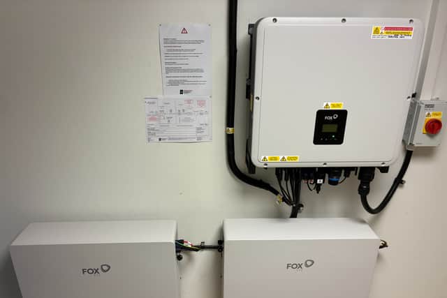 System includes 20kW of battery storage