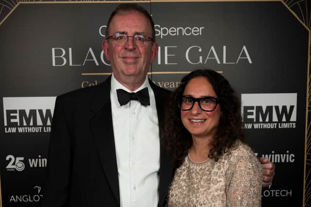 Reverend Richard Coles and Cynthia Spencer Hospice Charity CEO Asma Maya Joseph-Hussain