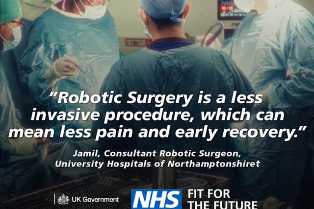 NGH Robotic Surgeon Mr Jamil Ahmed in the campaign