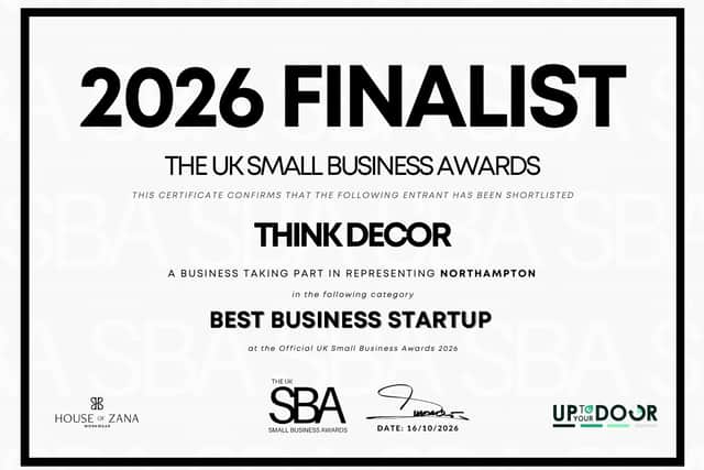 Think Decor has been named a 2026 Best Business Startup finalist at the UK Small Business Awards, proudly representing Northampton on the national stage.