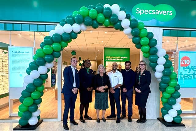 The store senior team with Dame Mary Perkins