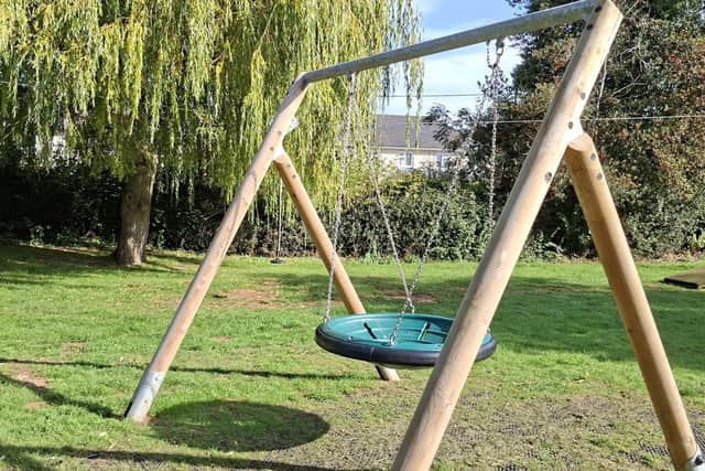 The swing basket installed by Guilsborough Parish Council.