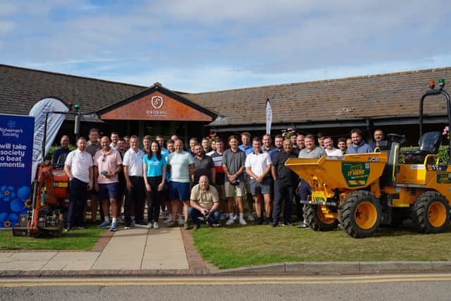Travis Perkins colleagues at a charity golf day in aid of Alzheimer’s Society