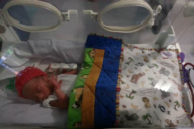 Oliver was born at 31-weeks-old