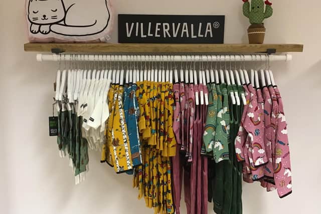 One of the clothes racks in Rock It