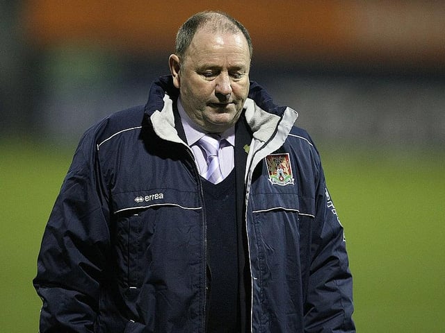 Record as Cobblers manager: P 34 W 7 D 10 L 17. Final game in charge: Nove,ber 12, 2011 (FA Cup) - Luton Town 1 Cobblers 0