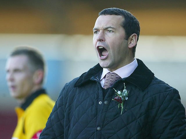 Record as Cobblers boss: P 154 W 74 D 40 L 40. Won promotion in 2005/06. Final game in charge: May 6, 2006 - Grimsby Town 1 Cobblers 1