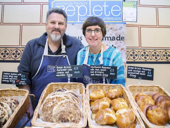 L-R: Iain Cowan and Fiona Cowan - Replete Flatbreads.