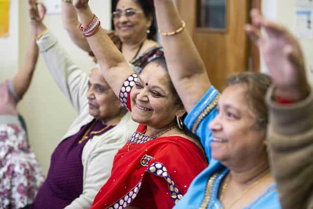 Ladies get to learn Tai Chi and yoga at the centre which focuses on their mental and physical health.