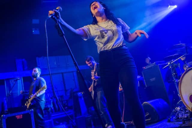 Support act Gouge Away. Picture: David Jackson
